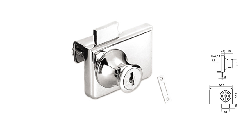  Small Glass Lock